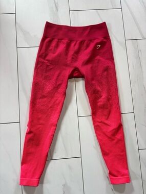GYMSHARK Pink Adapt Ombré Leggings size large